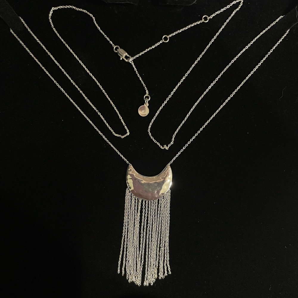 Stella & Dot | “Judy” Silver Fringe Necklace